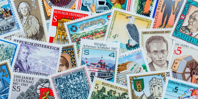 Bunte Briefmarken